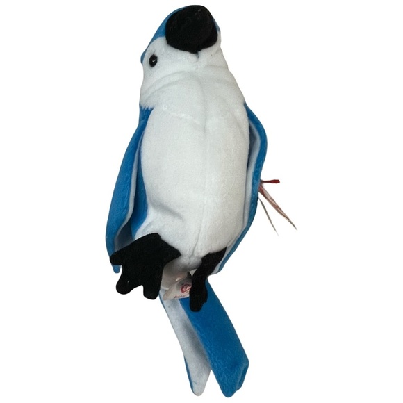 Ty Rocket Blue Jay Beanie Baby Plush Toy New Condition Tag Errors RARE 1998 - Picture 5 of 8